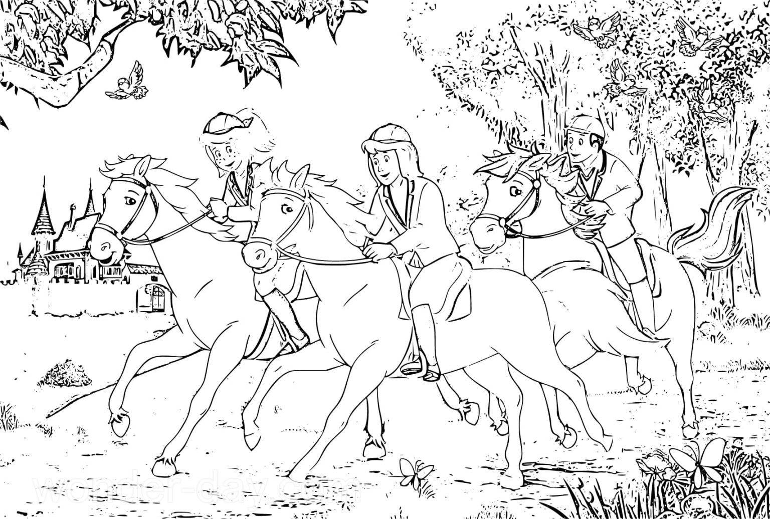 ausmalbilder bibi und tina zum ausdrucken