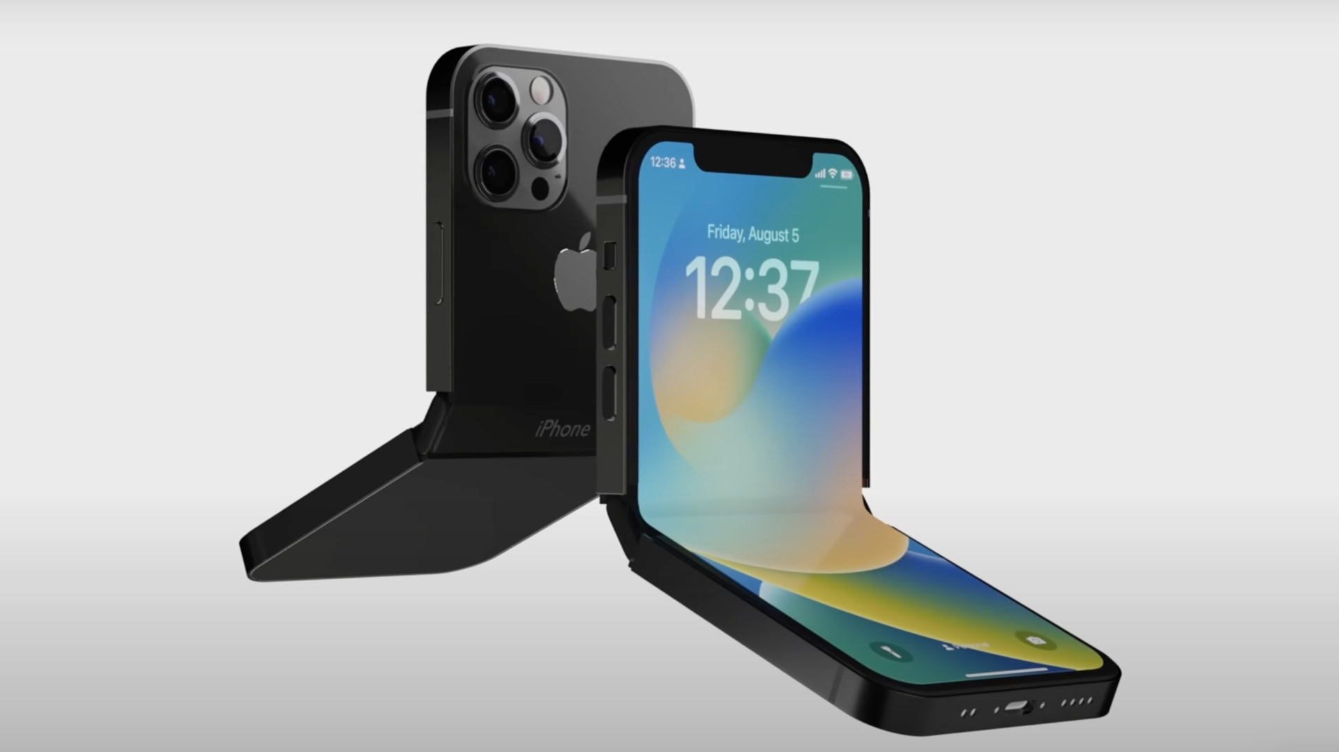 Iphone Flip Phone Stunning Iphone Flip Folding Phone Video Puts Samsung Galaxy Z Flip 2