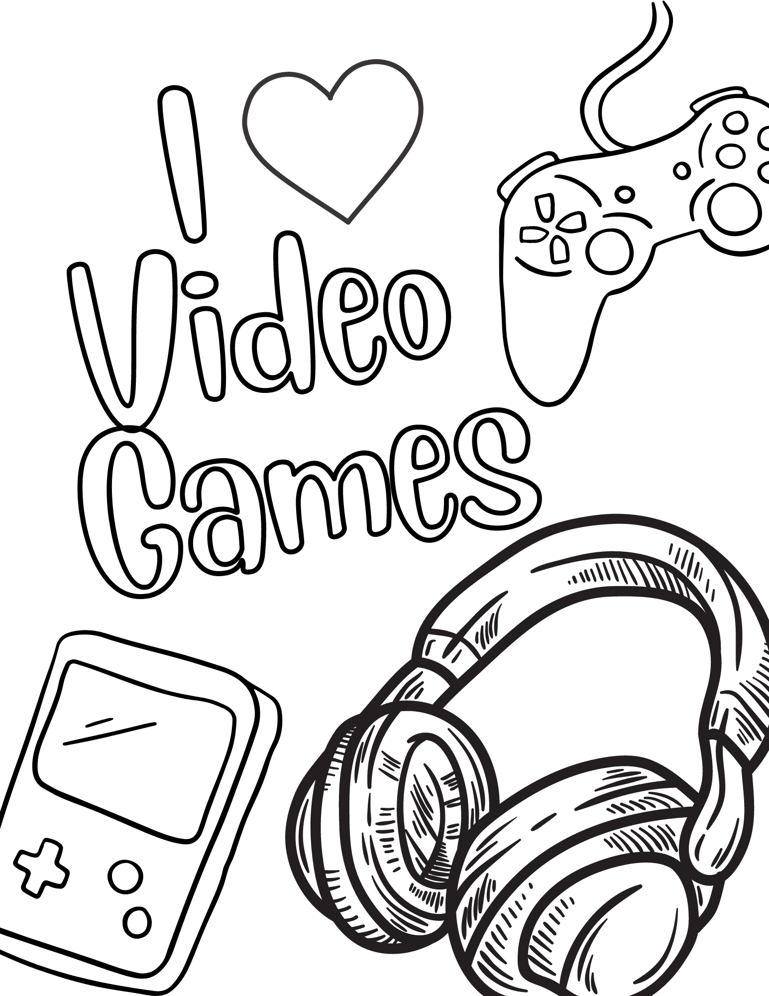 ausmalbilder gaming