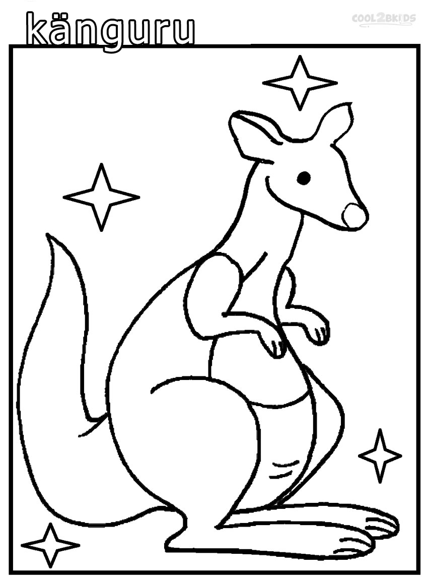 ausmalbilder känguru