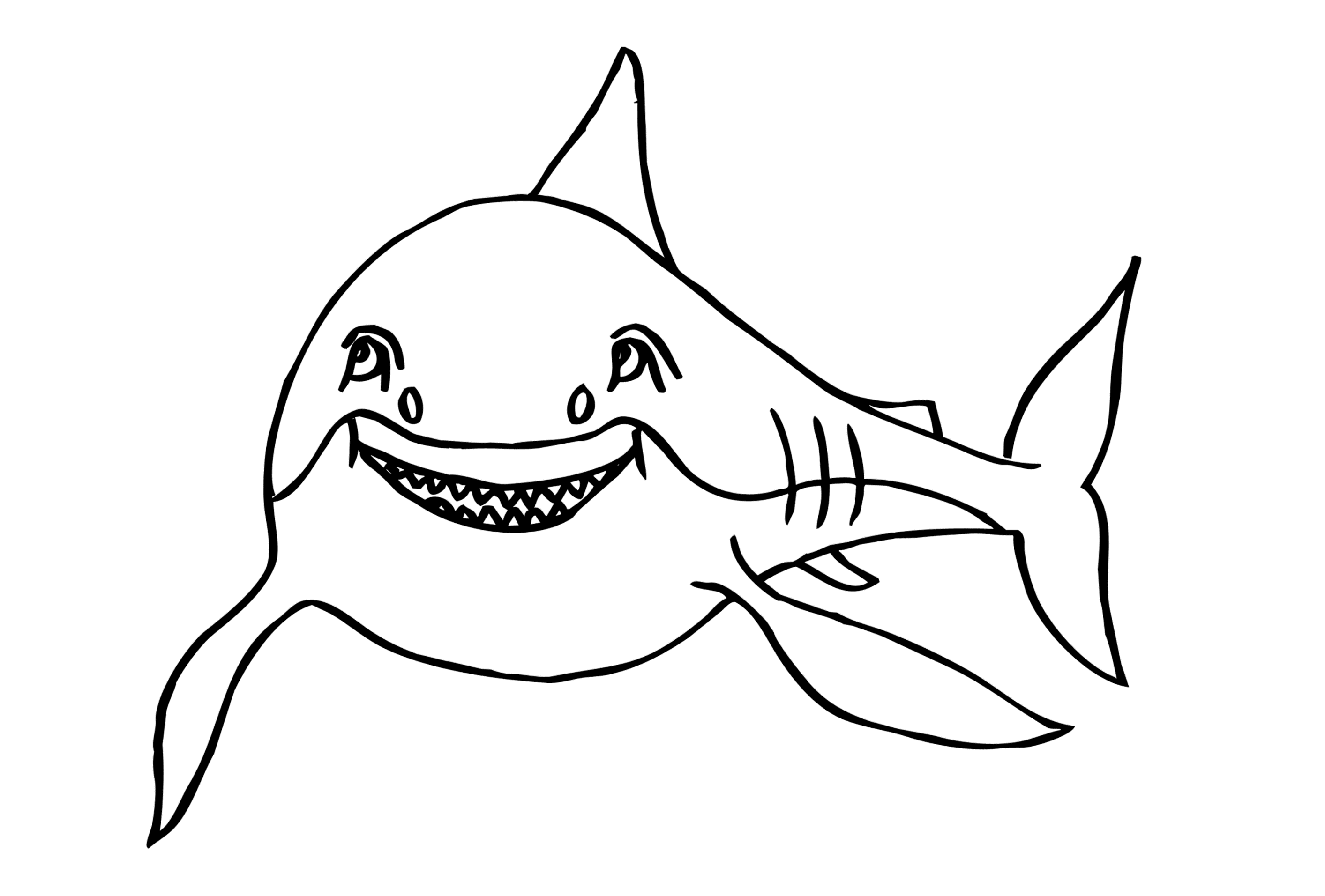 ausmalbilder haifisch