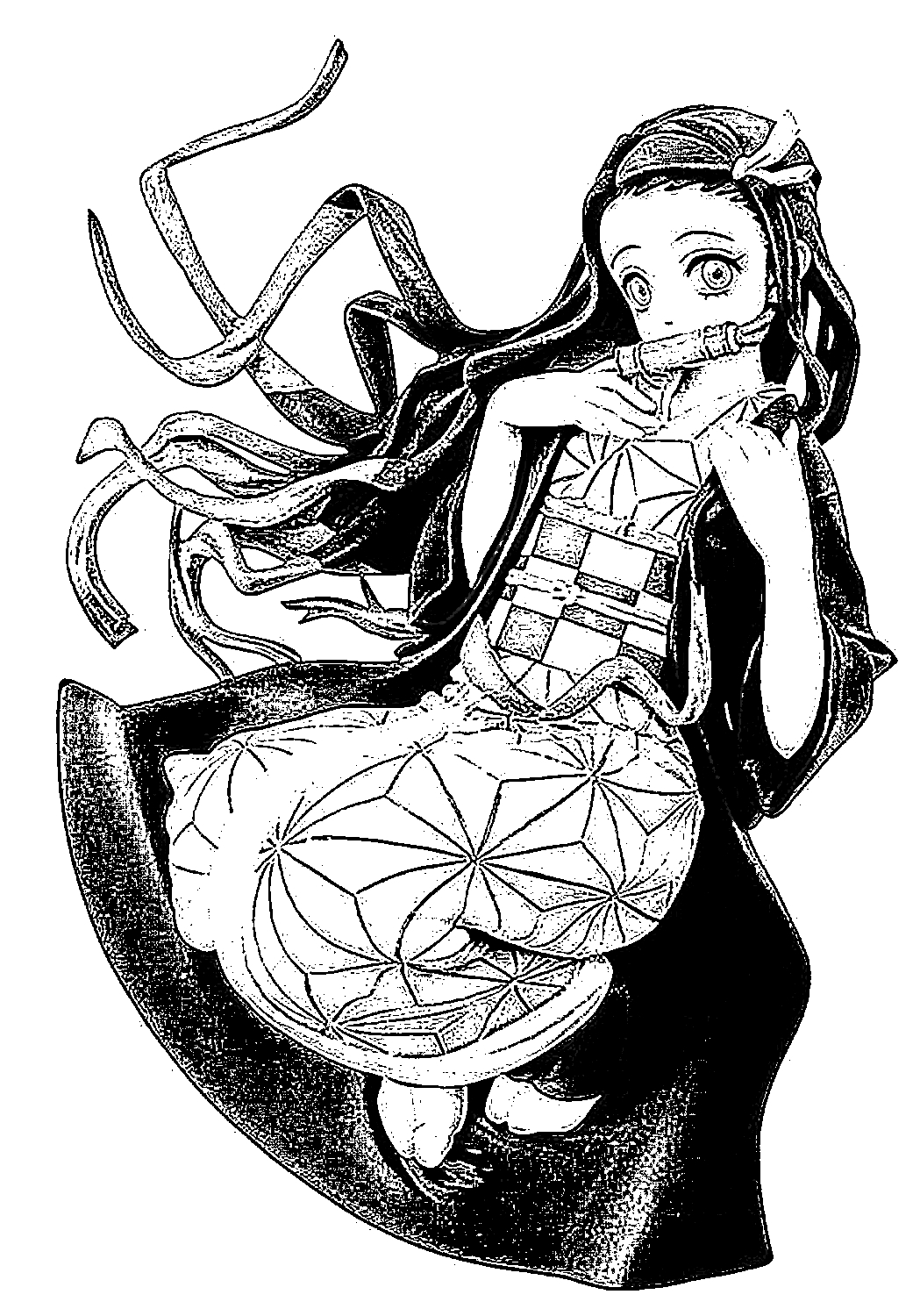 demon slayer ausmalbilder nezuko