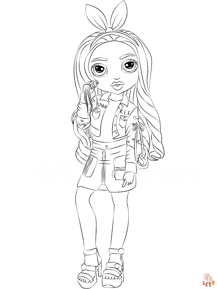 rainbow high ausmalbilder ruby