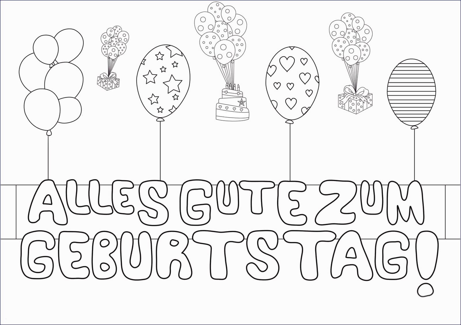ausmalbilder oma geburtstag