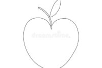 Apple Line Art Apple Line Art Vector Illustration