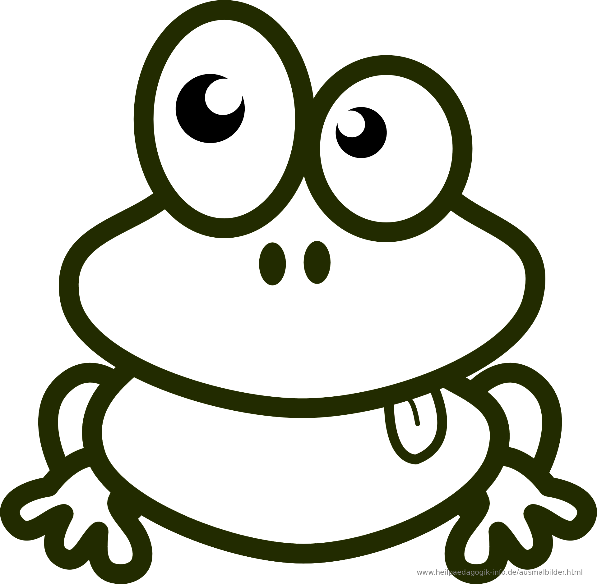 ausmalbilder frosch
