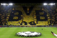 Bvb Champions League Die Mannschaft Des Bvb Dortmund Ges/ Fussball/ Champions League Stock