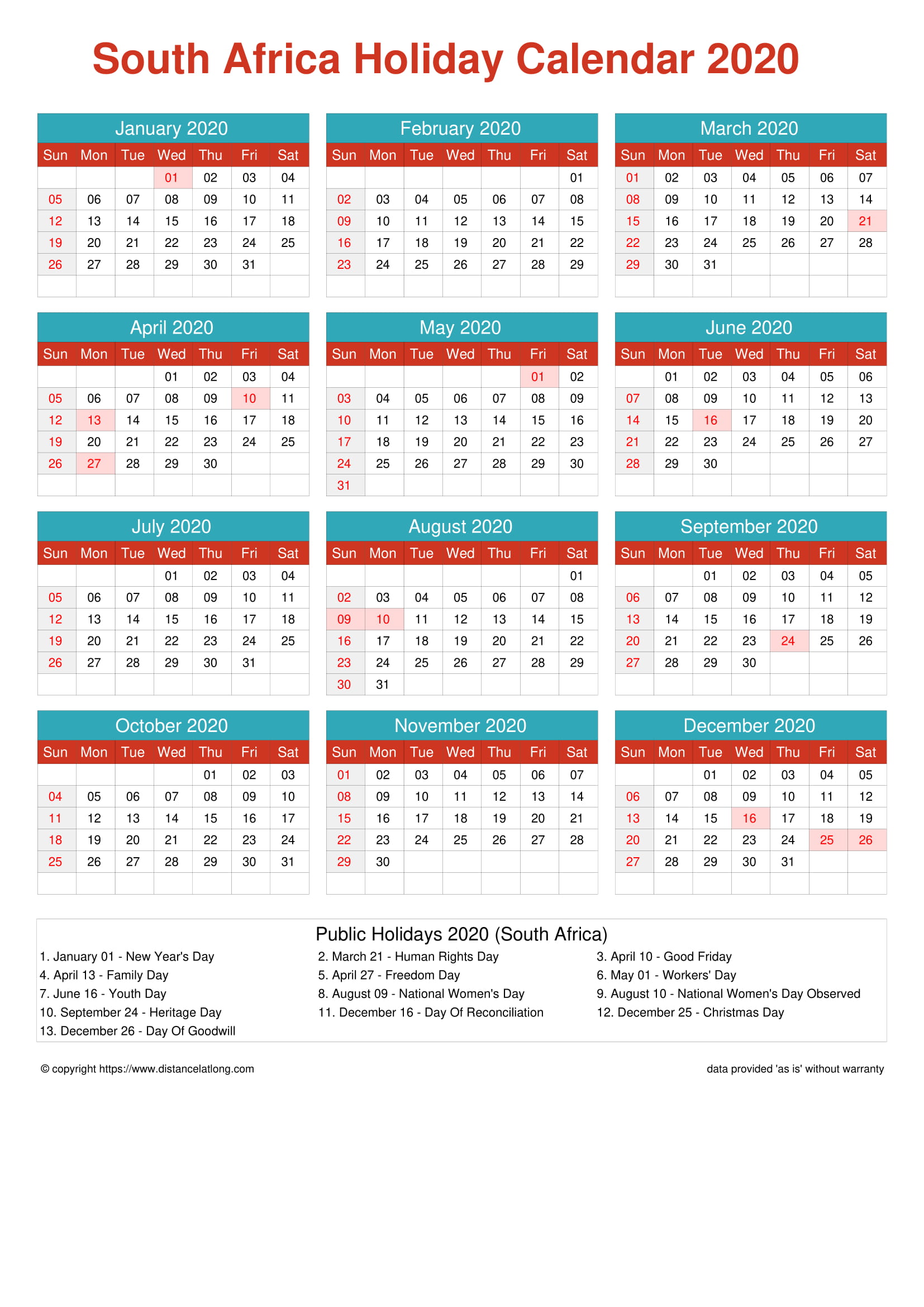 January 2025 Calendar South Africa January 2009 Calendar Of The Month: Free Printable January Calendar Of