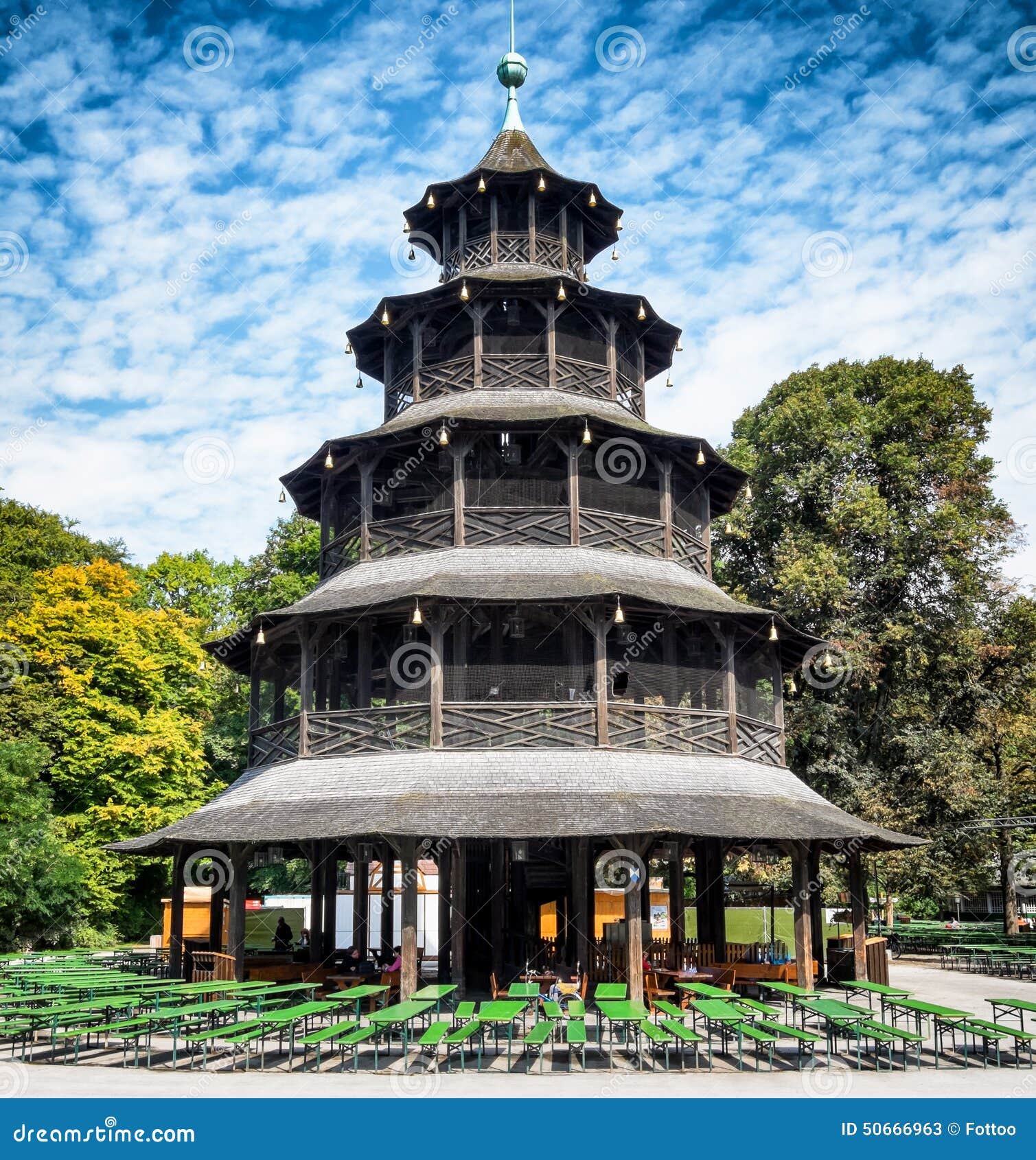 München Chinesischer Turm Biergarten Am Chinesischen Turm