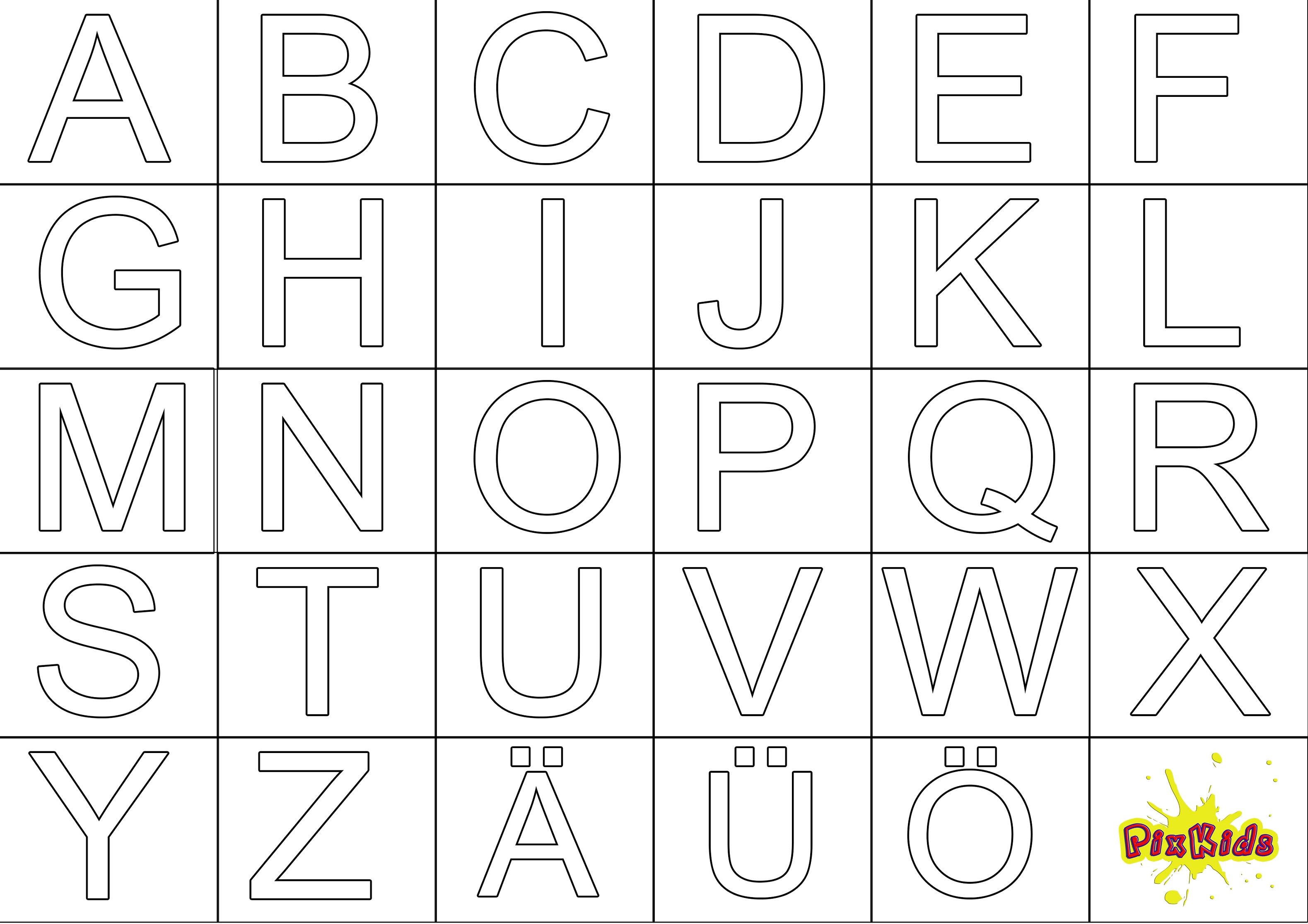 ausmalbilder abc