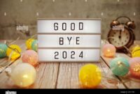 Happy New Year 2025 Goodbye 2024 Welcome 2025 Goodbye 2024 On Blue Royalty-free Stock Image