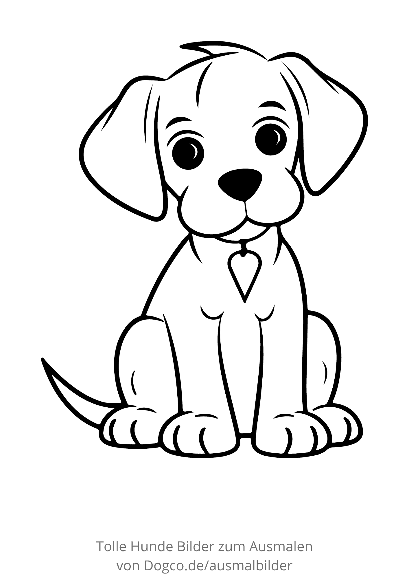 ausmalbilder hund zum ausdrucken