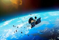 Beschadigter Satellit Weltraumschrott Iss-trümmer Könnten Erde Treffen