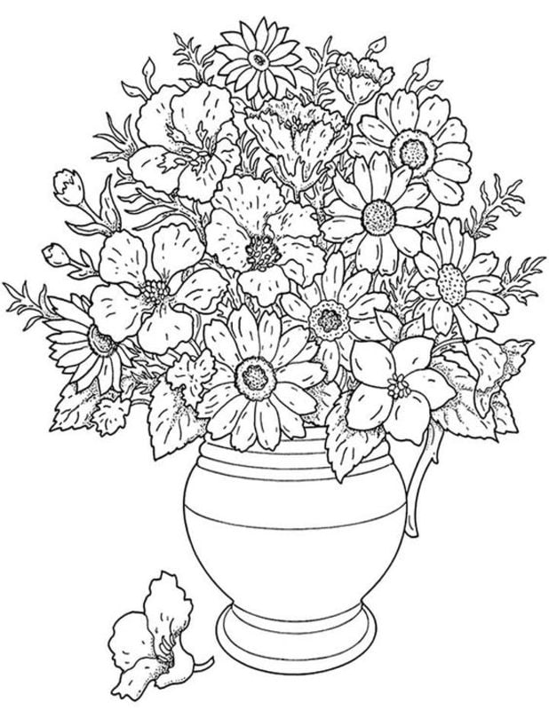 ausmalbilder blumen zum ausdrucken