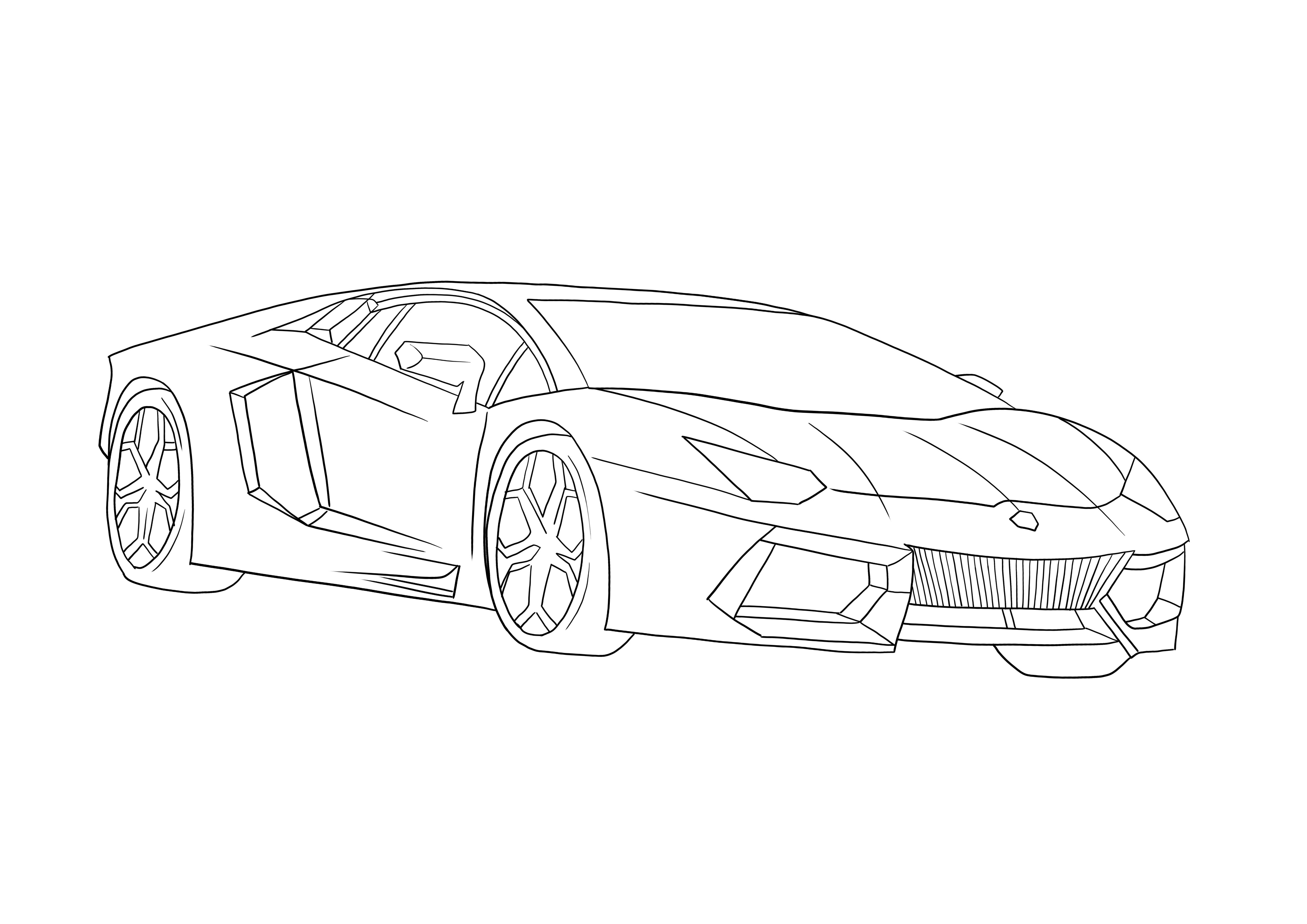 ausmalbilder lamborghini