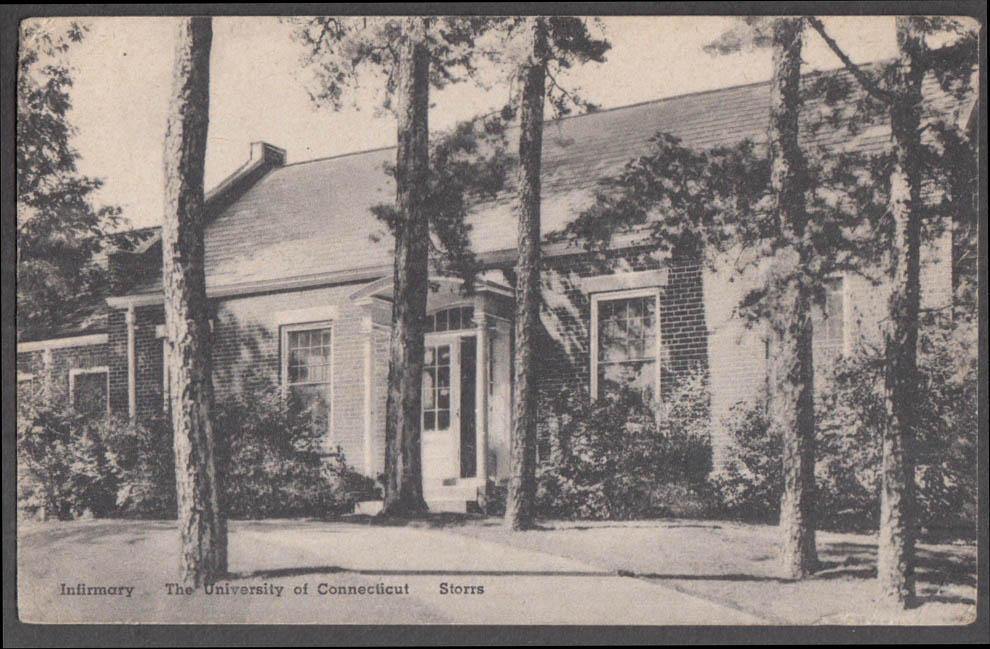 The Infirmary at the University of Connecticut Storrs CT postcard 1950s