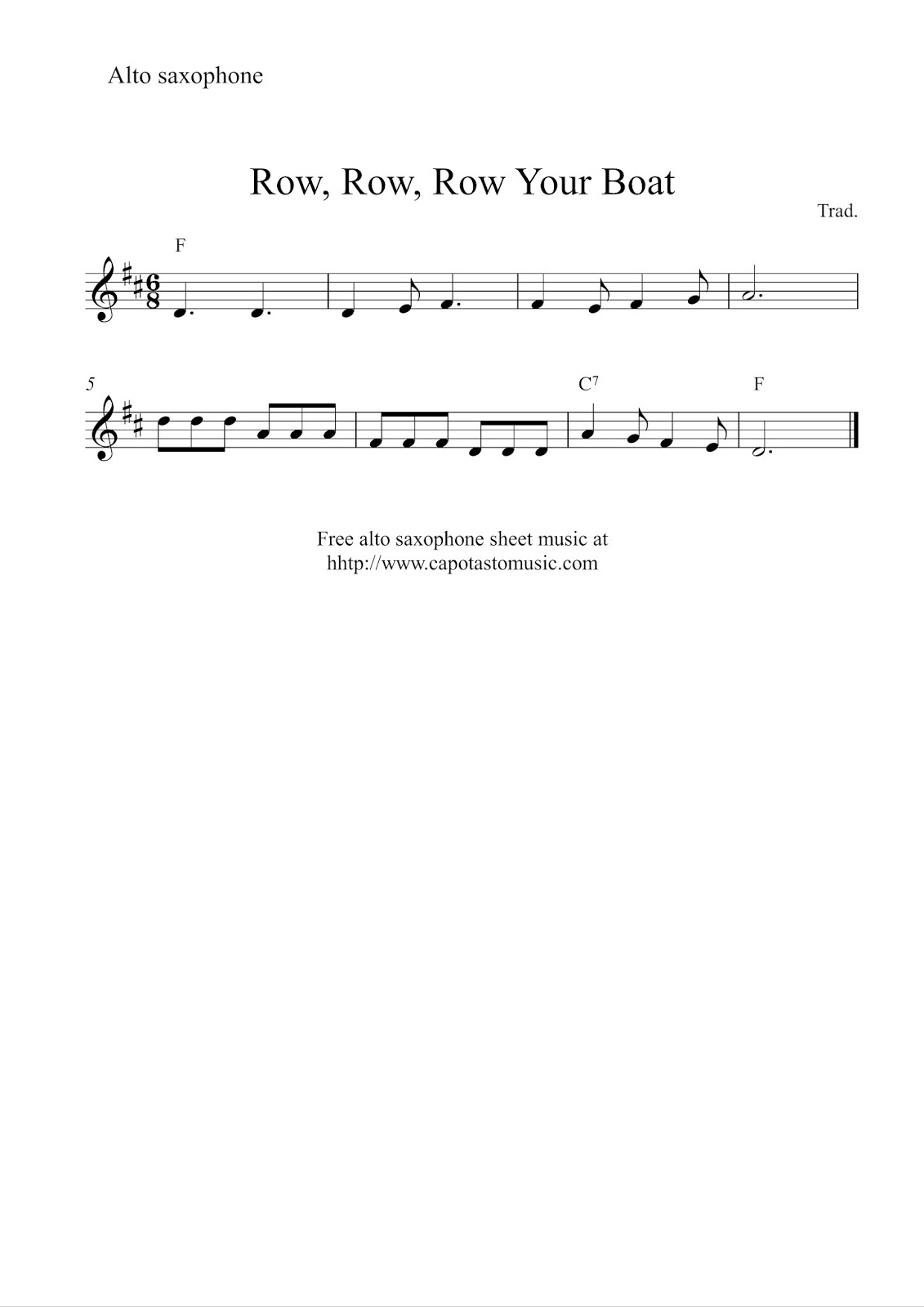 Alto Saxophone Sheet Music Musescore Alto Saxophone