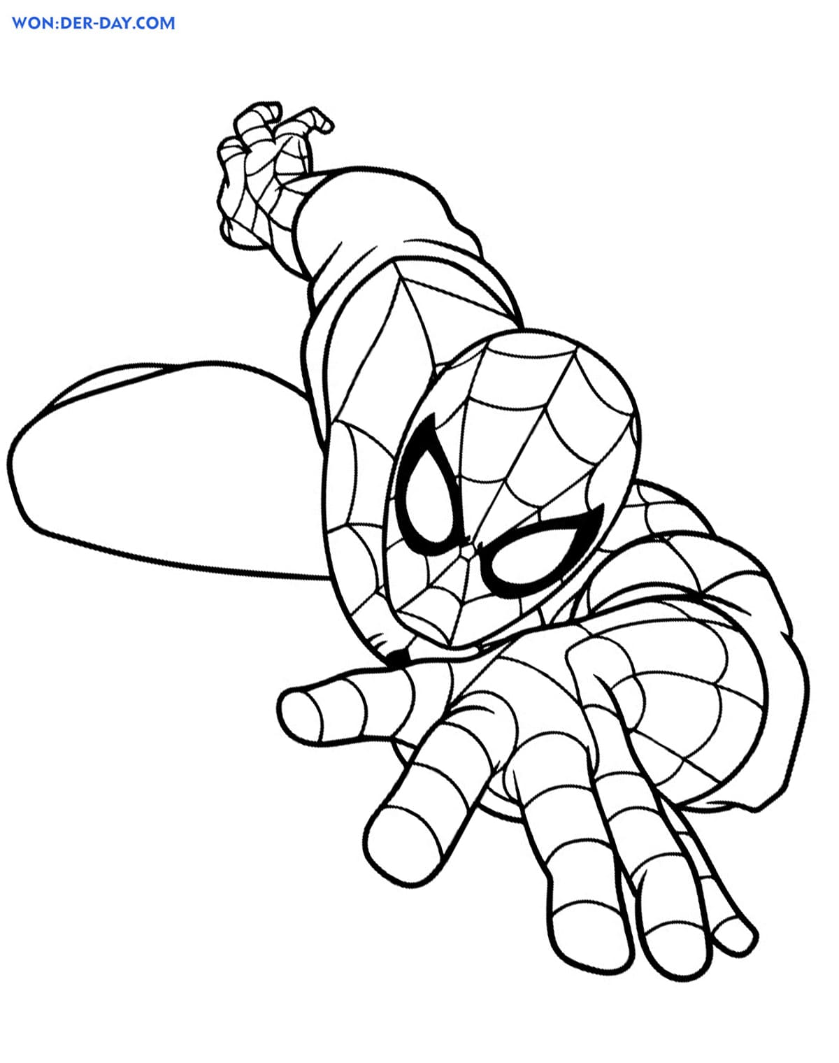 ausmalbilder spidermann