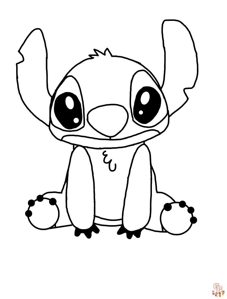 süß ausmalbilder stitch