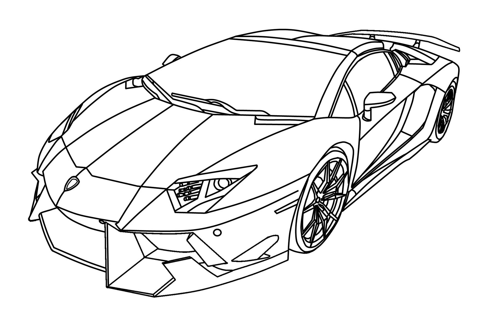 ausmalbilder lamborghini