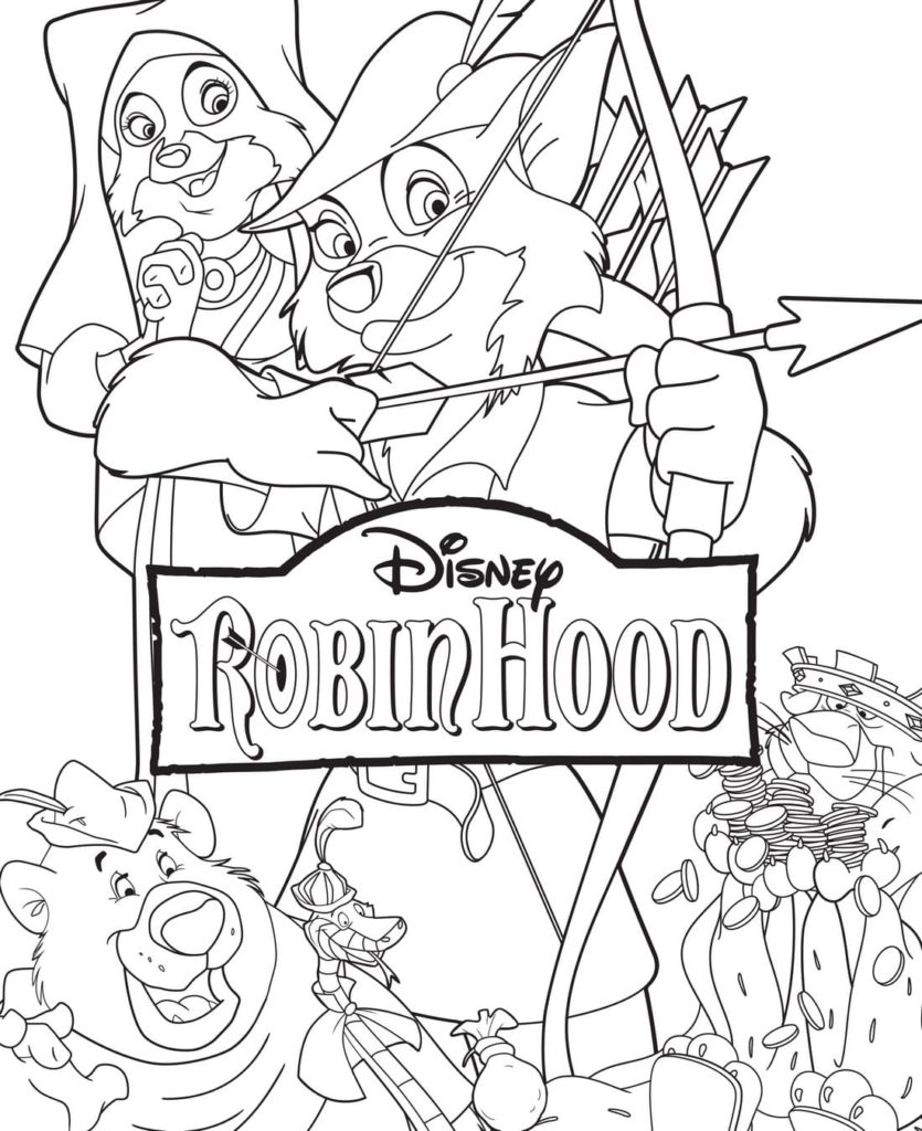 ausmalbilder robin hood