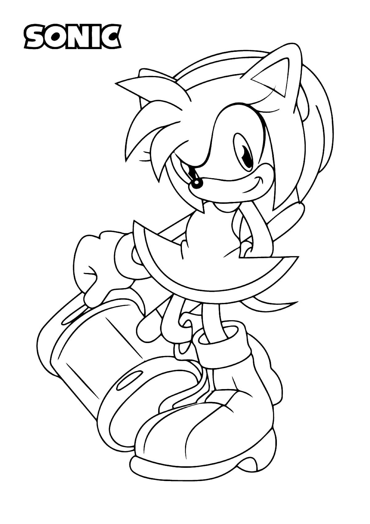 ausmalbilder sonic