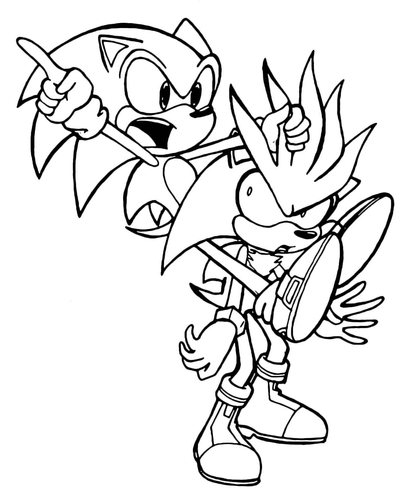 ausmalbilder sonic ausdrucken