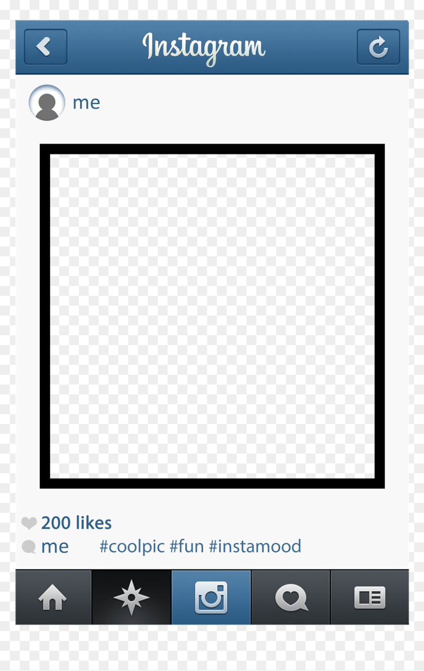 Booth Template Instagram Frame, HD Png Download - vhv