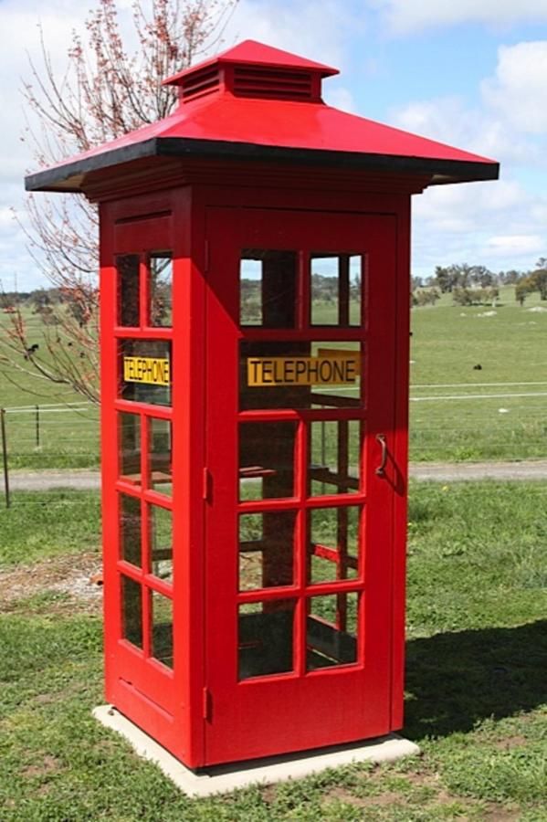 Old Phone Booth Unfinished Wooden Replica English British Telephone Booth, Old Style