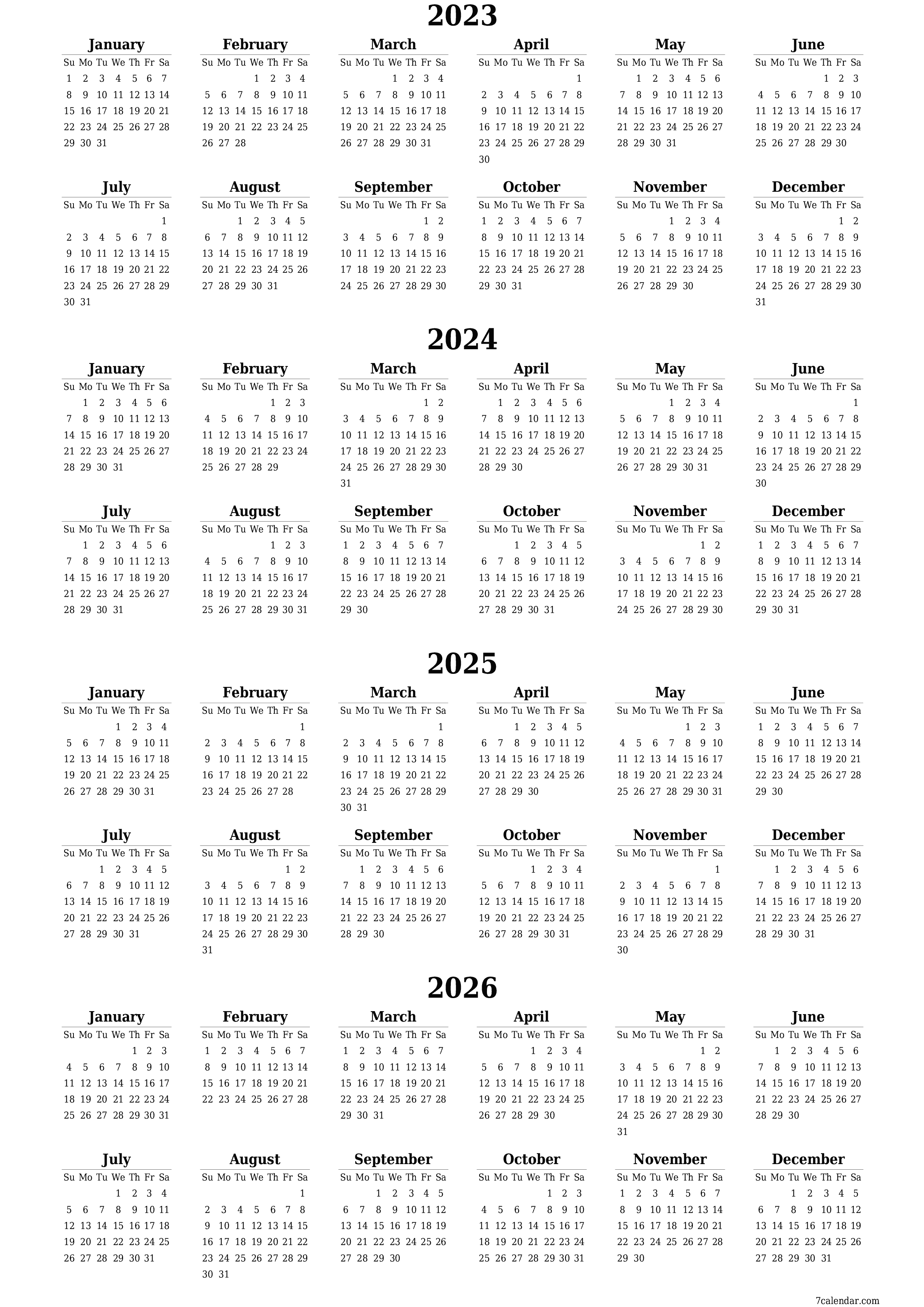 2 Year Calendar 2025 And 2026 - Calendar Productivity Hacks