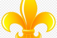 Fleur De Lis Psg Violet Fleur De Lis Flower Isolated On White Background. Hand Drawn
