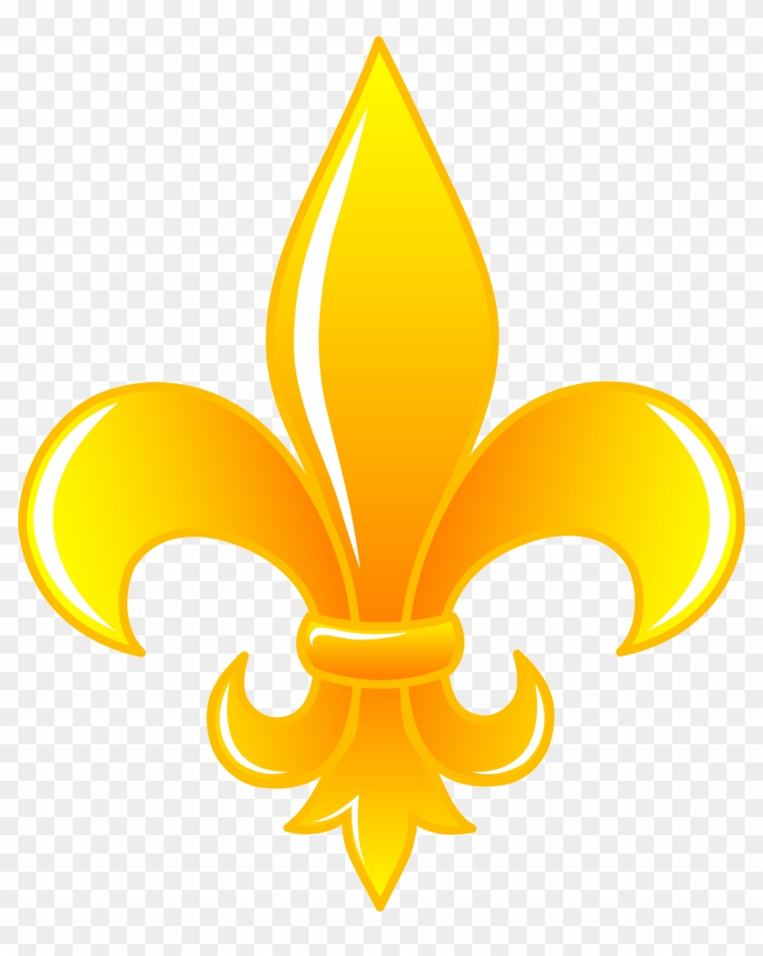 Fleur De Lis Psg Violet Fleur De Lis Flower Isolated On White Background. Hand Drawn