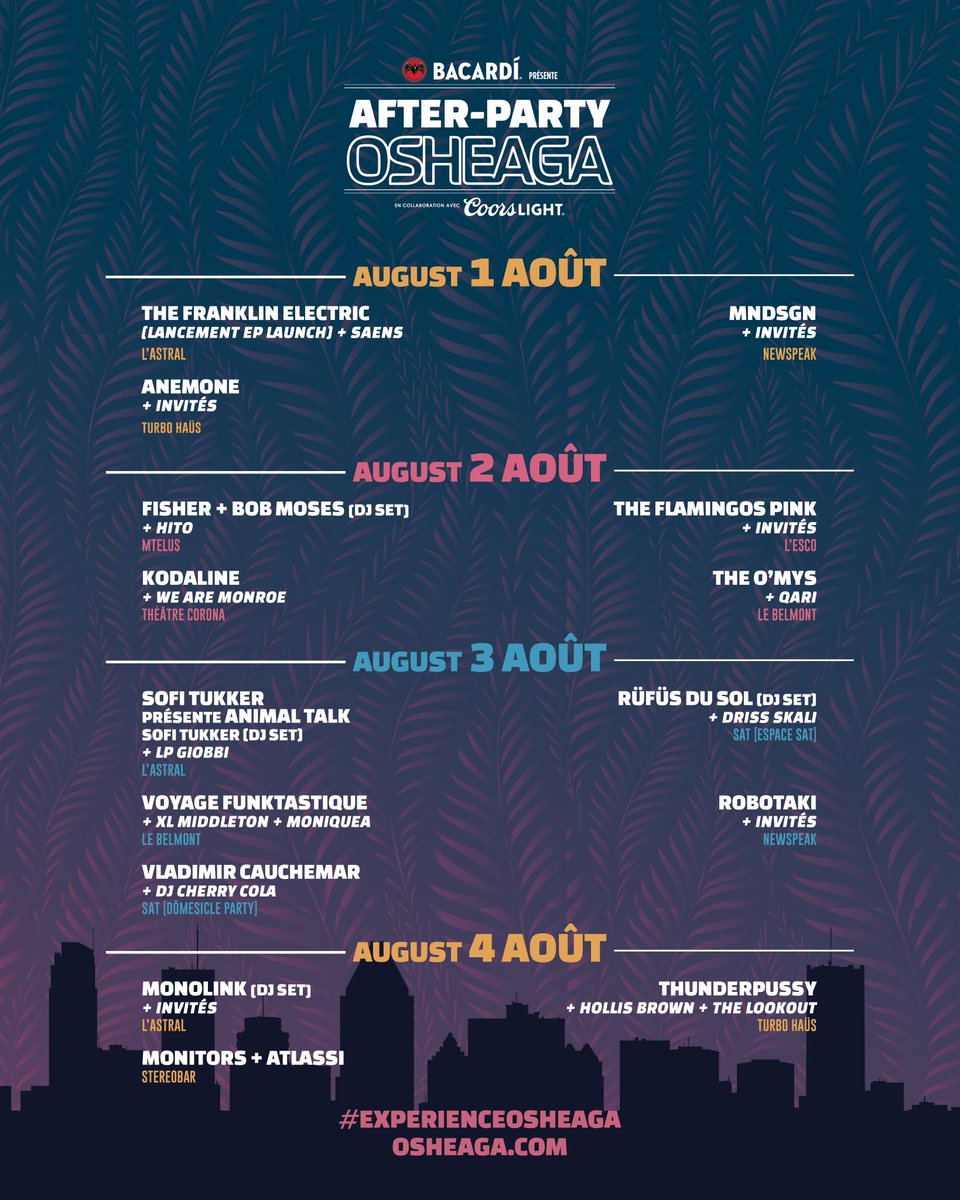 Osheaga 2025 Lineup Osheaga Announces 2024 Headliners