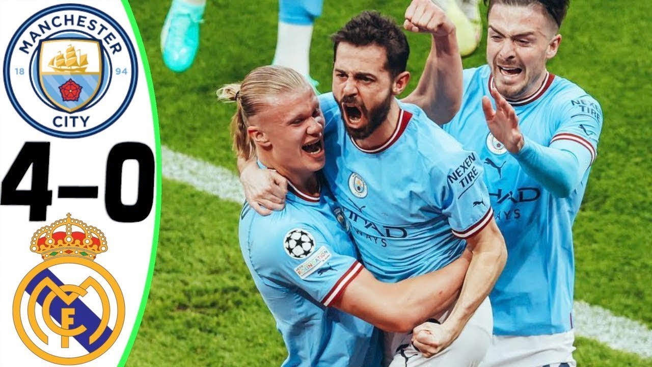 Man City Vs Real Madrid 4-0 Real Madrid Vs Man City Semi Final 2024