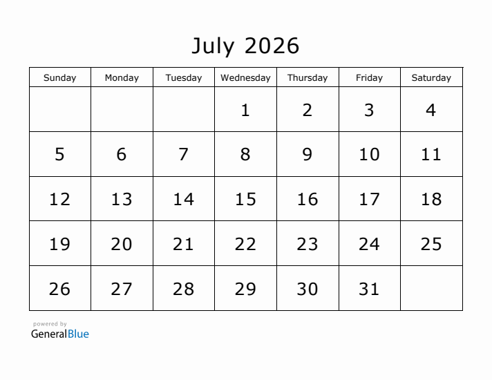 Subjects For Documentary Films – july 2026 calendar
