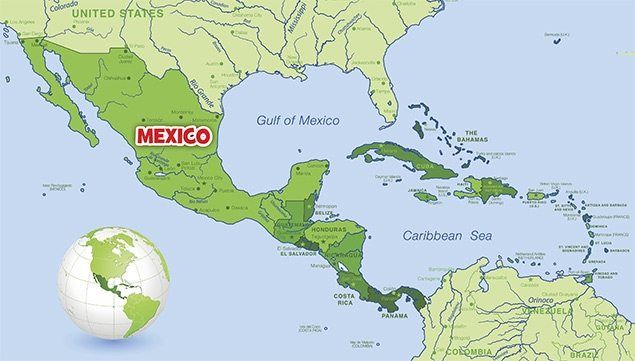 Mexico Vs Honduras 4-0 – Country map of mexico with surrounding borders 20581543 vector art at