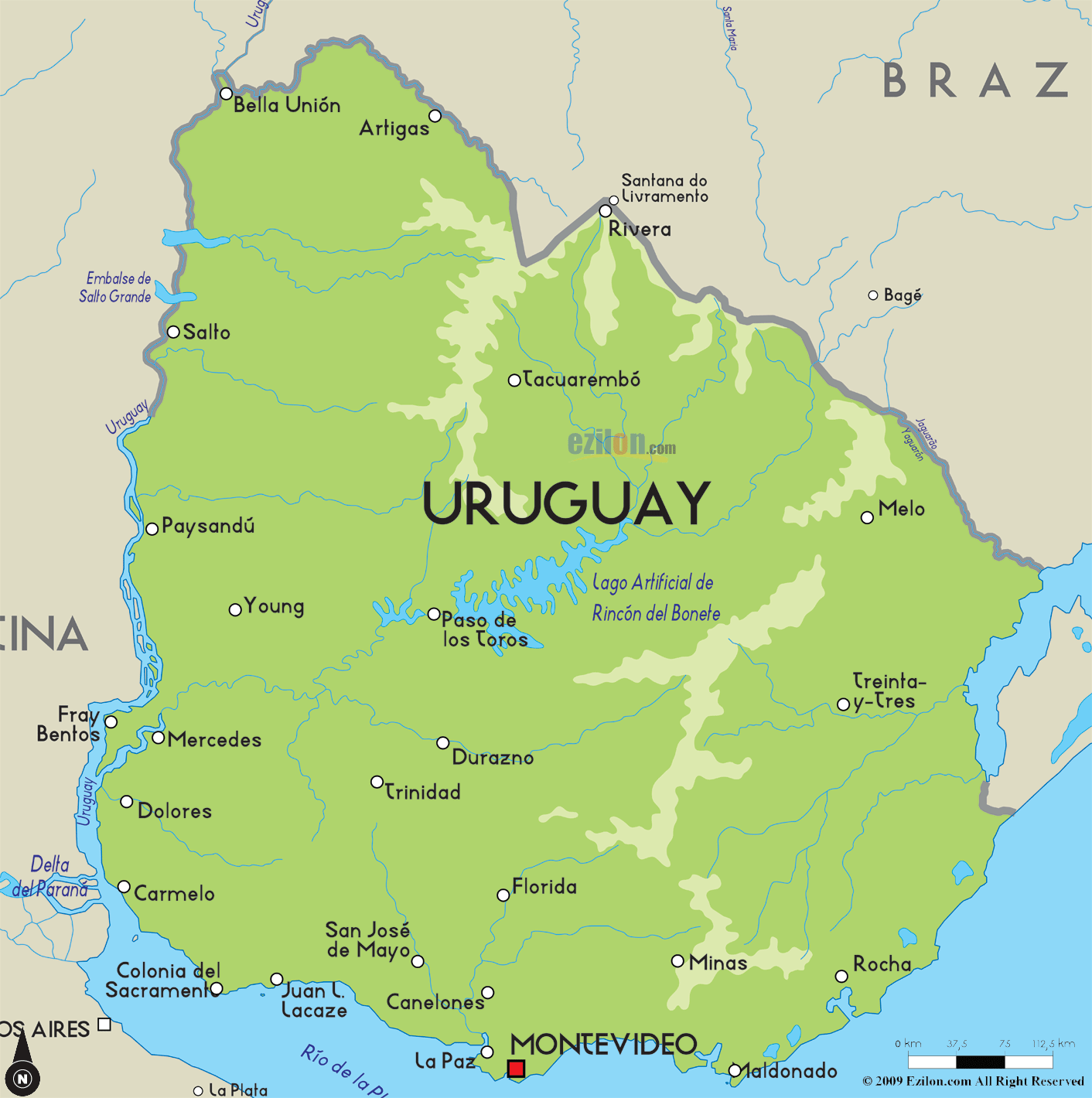 Uruguay Vs Brazil Copa America 2024 – uruguay maps & facts