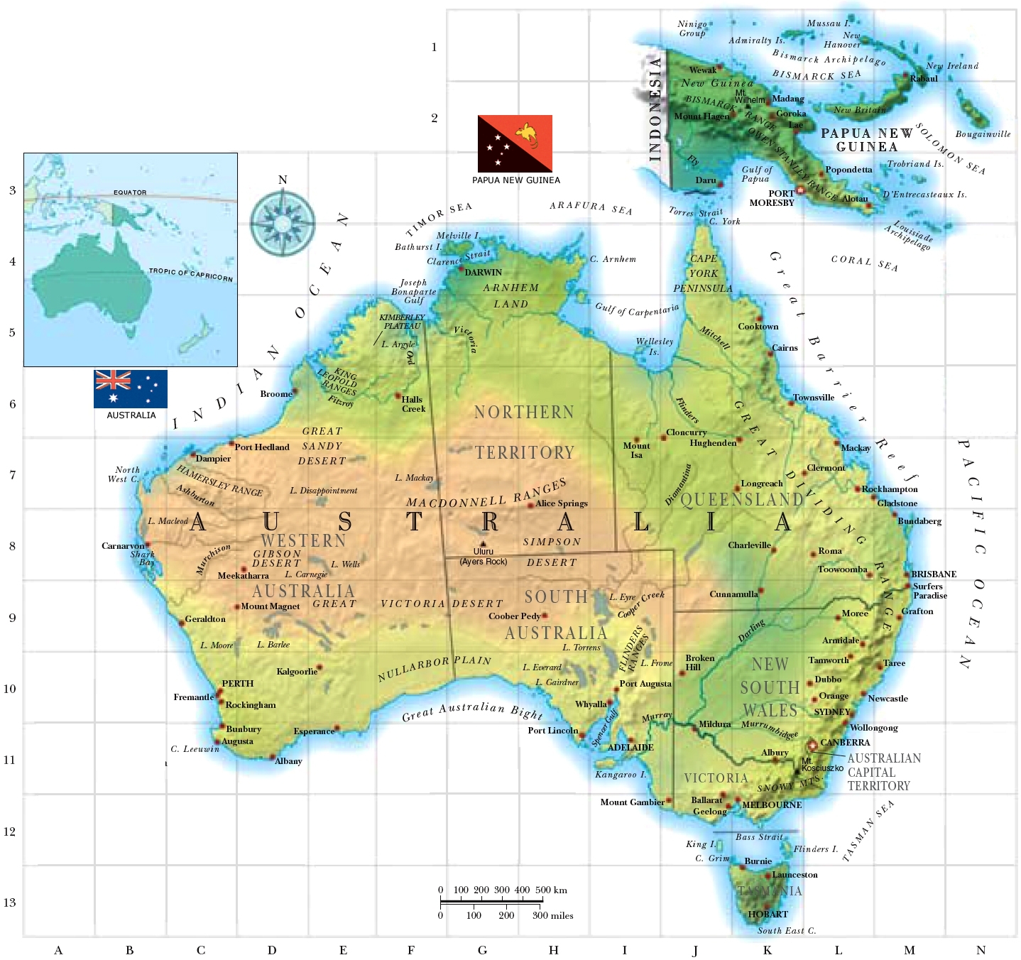  Major Physical Features Of Australia Illustration 