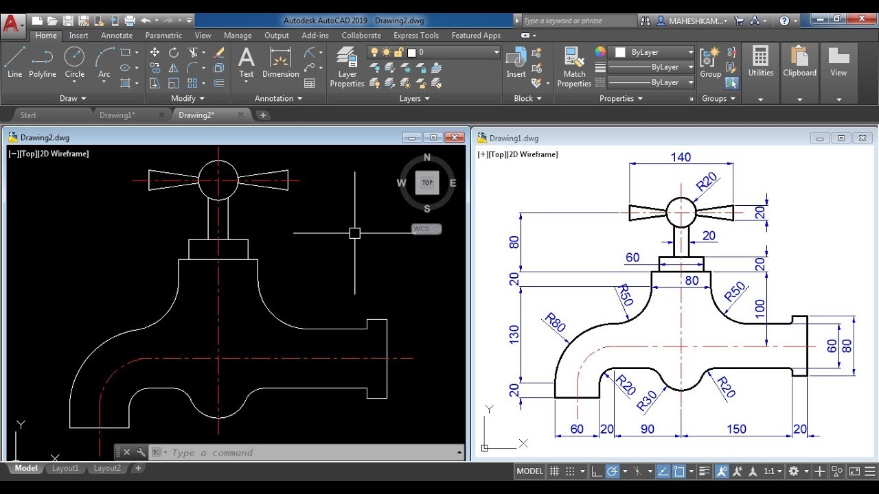 Olympics 2024 Football Argentina – Autocad 2d practice drawing / exercise 5 / basic & advance tutorial