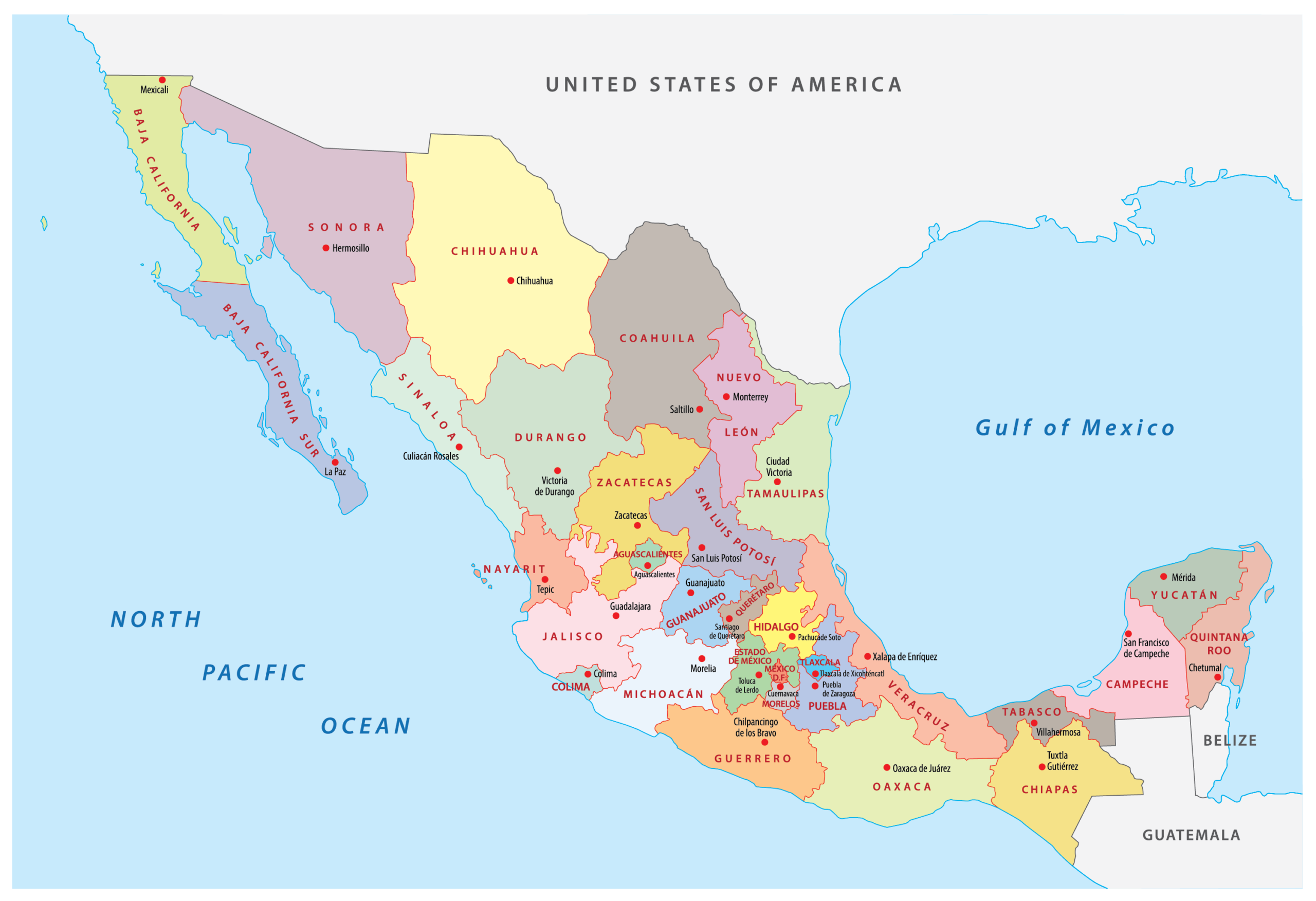 Mexico Vs Francia Sub 23 – Map of mexico country