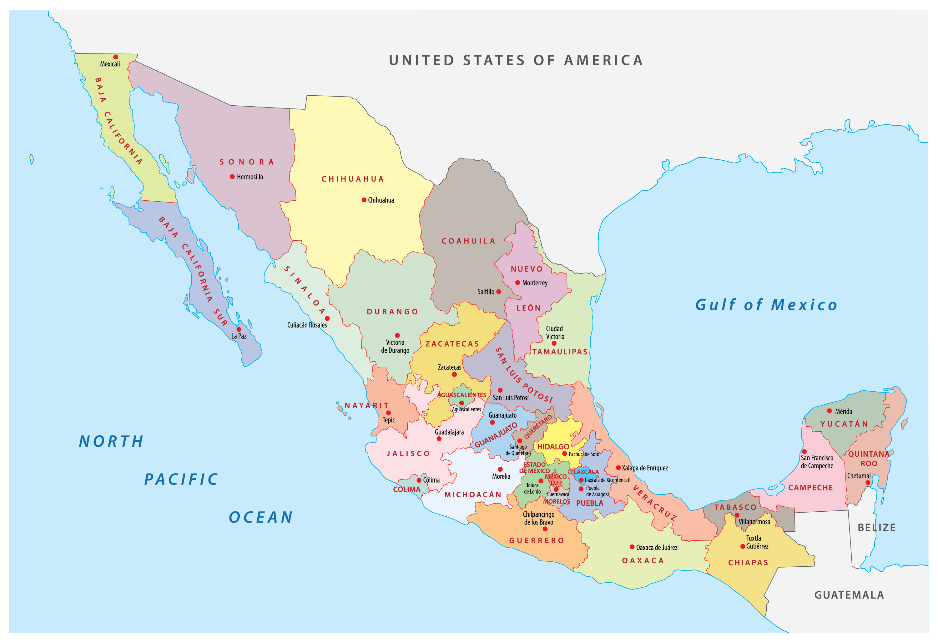 Mexico Vs Francia Sub 23 – Map of mexico country