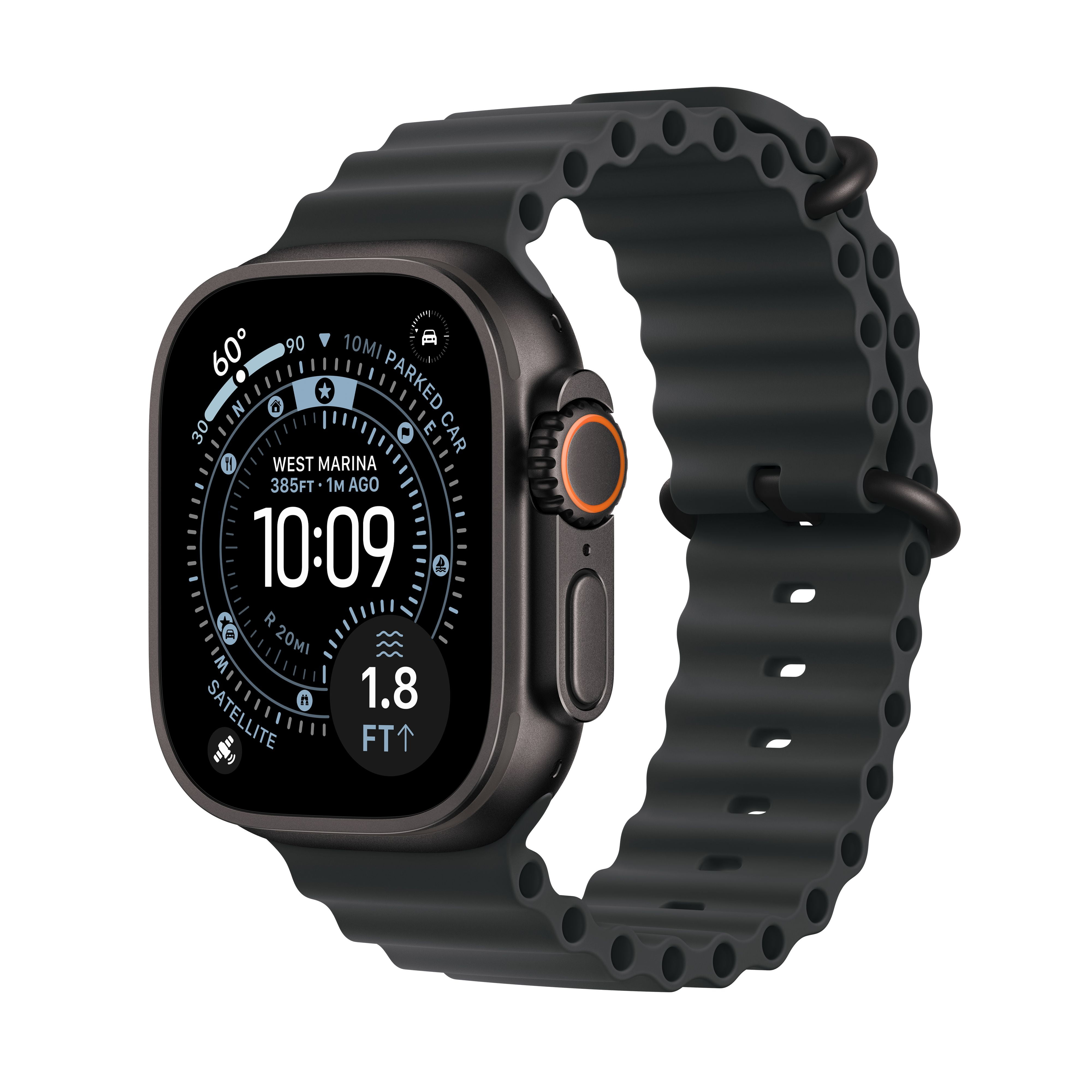  Apple Watch Ultra 3 GPS + Cellular 49mm Black Titanium Case with Black Bildidee 