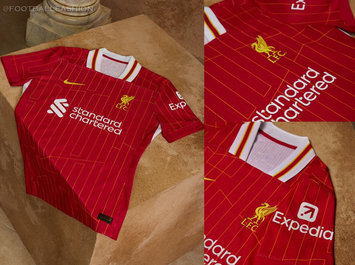  Liverpool FC 2024/25 Nike Home Kit - FOOTBALL FASHION Illustration 