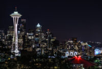 Wayne Rooney Age 2013 – Lighted space needle seattle skyline washington wallpaper