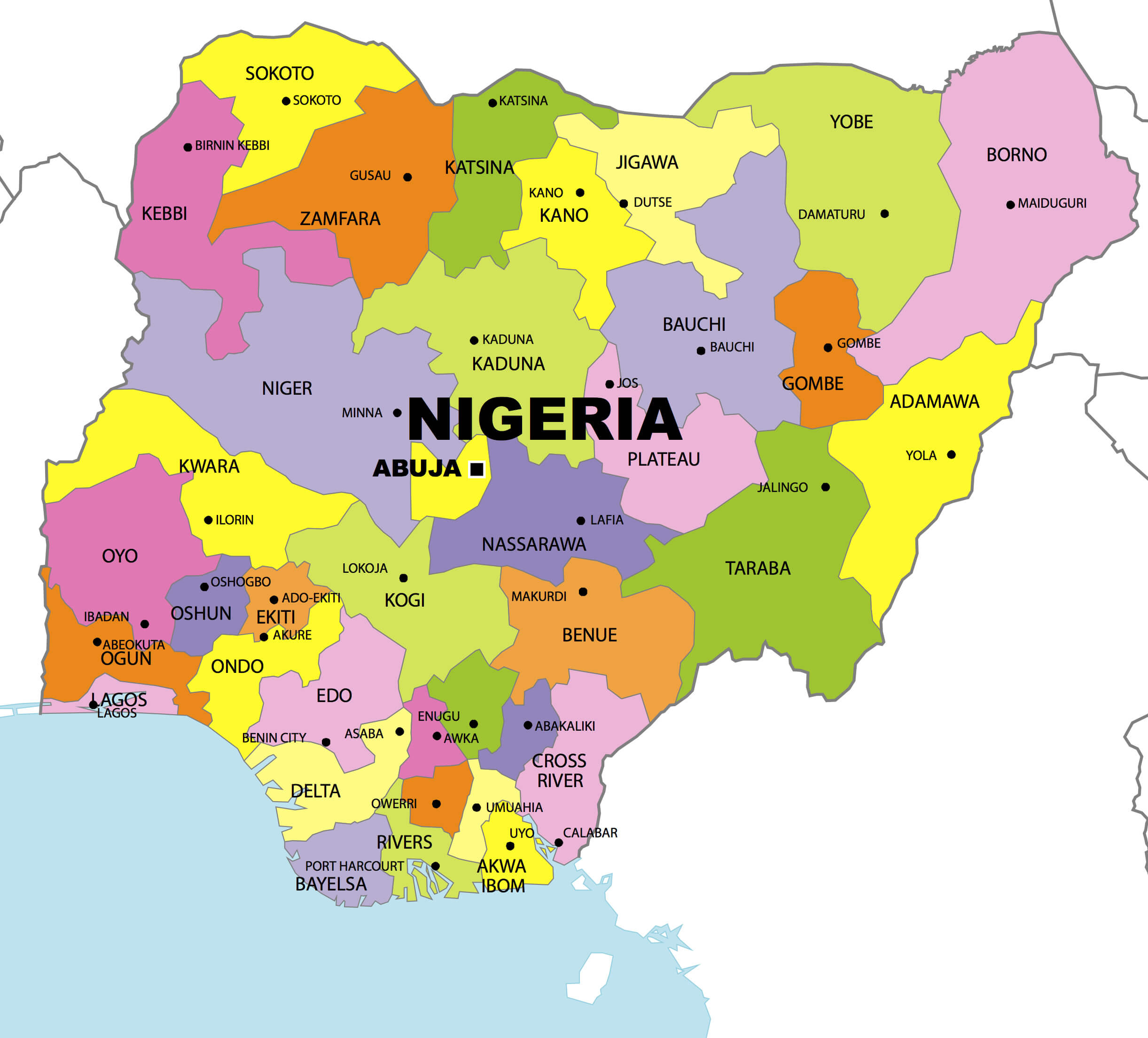  Nigeria Map 