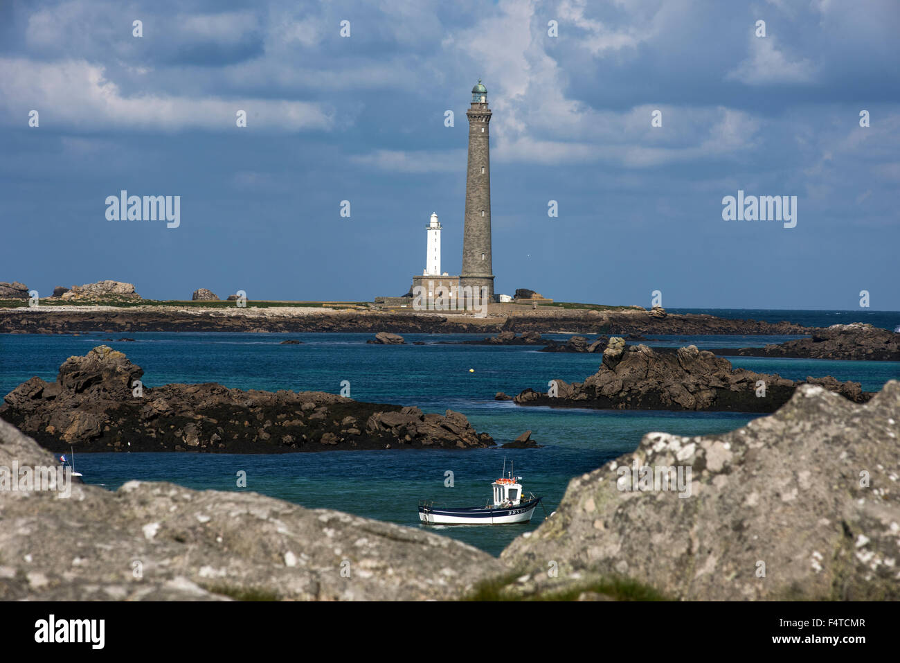  Île Vierge;Phare de I'Ile Vierge,Lighthouse, Brittany, France. October 
