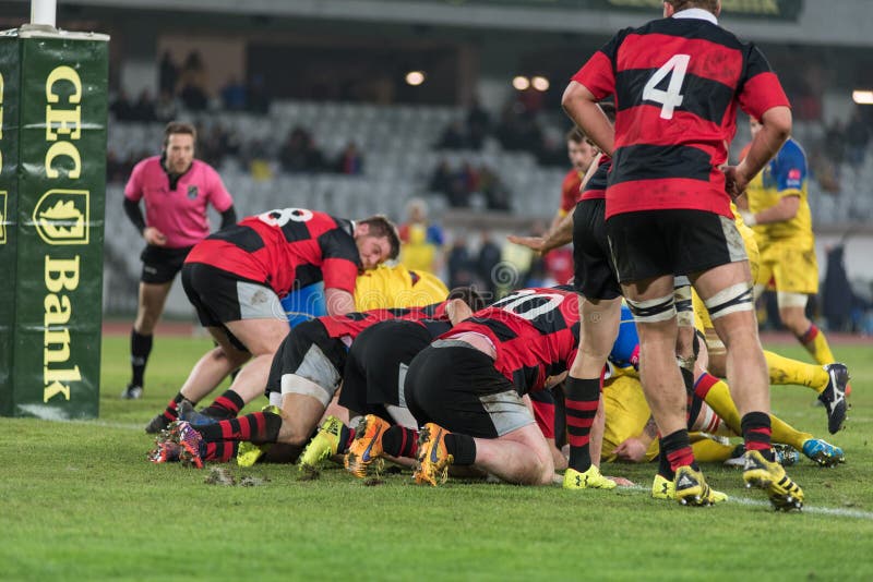  Rugby players in action editorial stock photo. Image of force - 109933833 Illustration 
