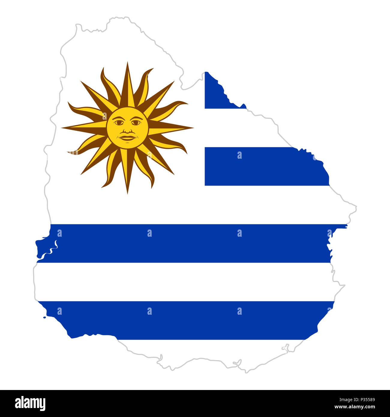  Uruguay Country Flag With Name 