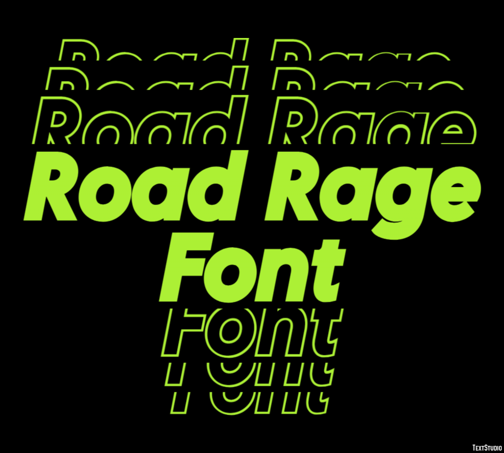  Road Rage Font Text Effect and Logo Design Font Motiv 