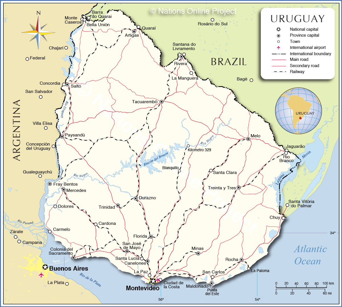  Uruguay Map, Uruguay Facts , Uruguay – PSPMPV 